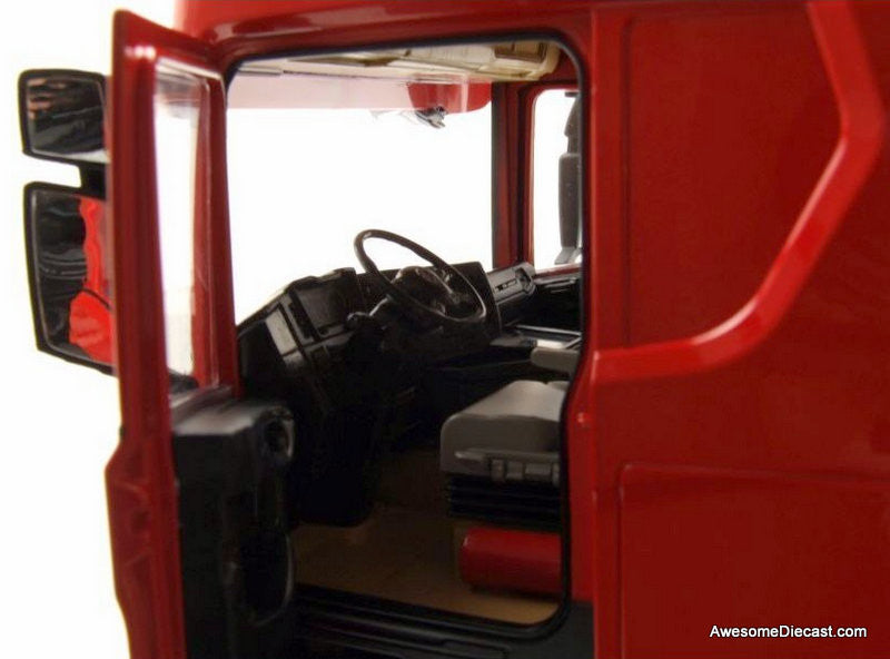 2019 Scania R-Series Topline Tractor, Red 1:18 Diecast Model Truck by Premium ClassiXXs
