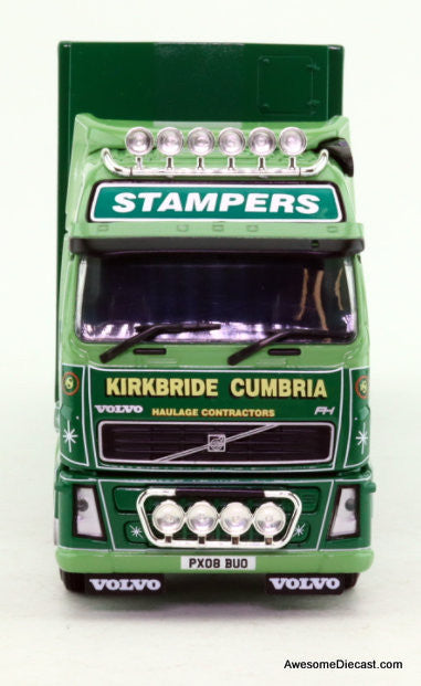 Corgi 1:50 2008 Volvo FH Sleeper Tractor w/Livestock Trailer: R.I. Stamper Haulage Ltd, Kirkbride, Cumbria