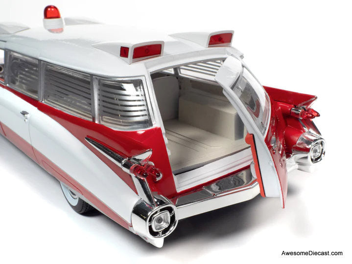 Auto World 1:18 1959 Cadillac Eldorado Ambulance – Awesome Diecast LLC