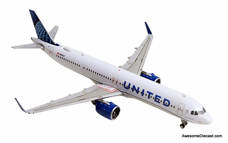 Airbus A321neo: United Airlines (Reg #N14502) 1:400 Diecast Model Plane by Gemini Jets