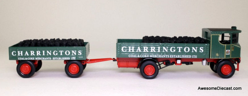 Corgi 1:50 Sentinel Drop Side Wagon w/Trailer & Coal Sacks: Charringtons Coal