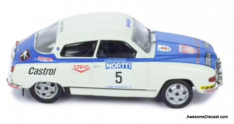 IXO 1:43 1976 Saab 96 V4 #5: Rally Of The 1000 Lakes 1976