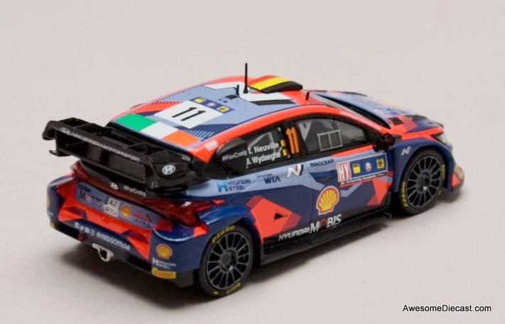 Hyundai i20 N Rally1 Hybrid #11 Winner Rallye Central Europe (Passau) 1:43 Diecast Model Car by IXO