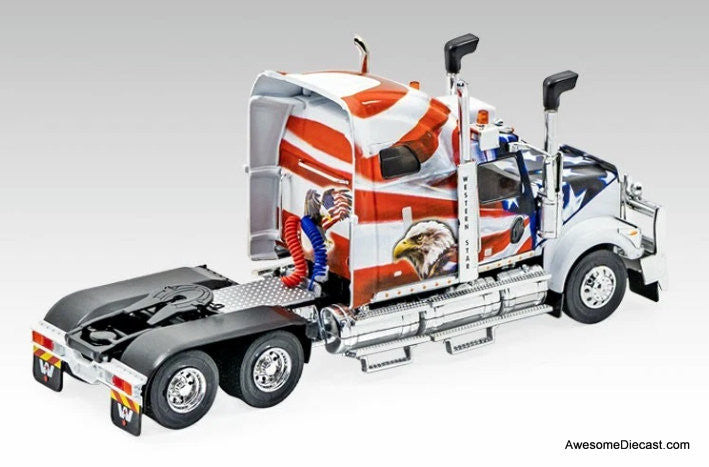 2015 Western Star 4900 Sleeper Tractor, American Eagle 1:43 Diecast Model Truck by Hachette