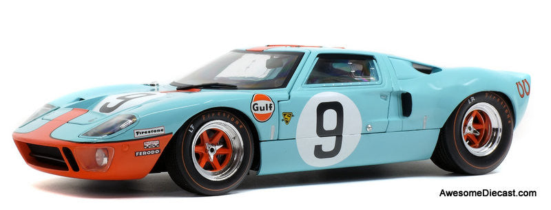 1968 Ford GT Mk1, #9 Gulf Livery 1:18 Diecast Model Car by Solido