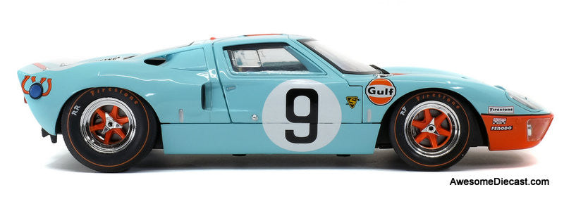 1968 Ford GT Mk1, #9 Gulf Livery 1:18 Diecast Model Car by Solido