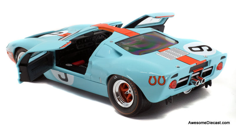 1968 Ford GT Mk1, #9 Gulf Livery 1:18 Diecast Model Car by Solido