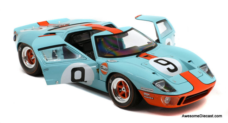 1968 Ford GT Mk1, #9 Gulf Livery 1:18 Diecast Model Car by Solido