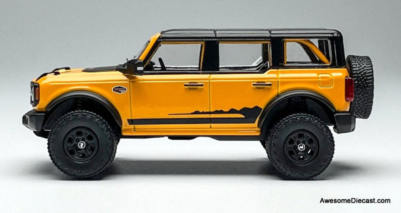 Ford Bronco 5 Door, Orange 1:64 Diecast Model Car by Shadow Pro