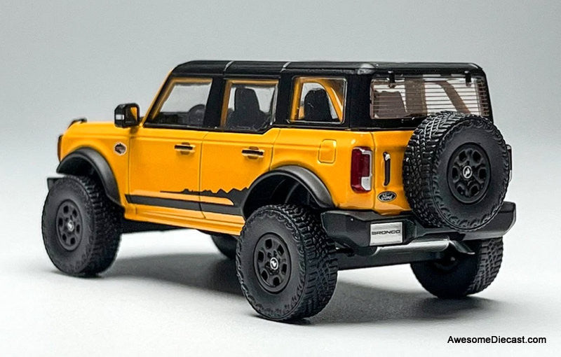 Ford Bronco 5 Door, Orange 1:64 Diecast Model Car by Shadow Pro