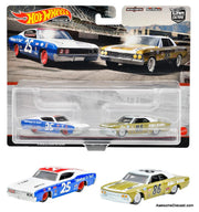 Hot Wheels 1:64 Premium Twin Pack: 1969 Ford Torino Talladega & 1966 Chevrolet Chevelle