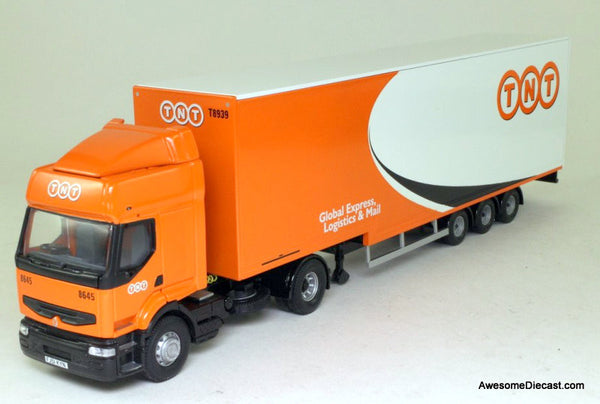 Corgi 1:50 2001 Renault Premium Tractor w/Moving Trailer: TNT