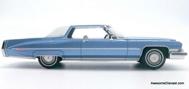 Stamp Models 1:43 1973 Cadillac Coupe Deville, Antigua Blue