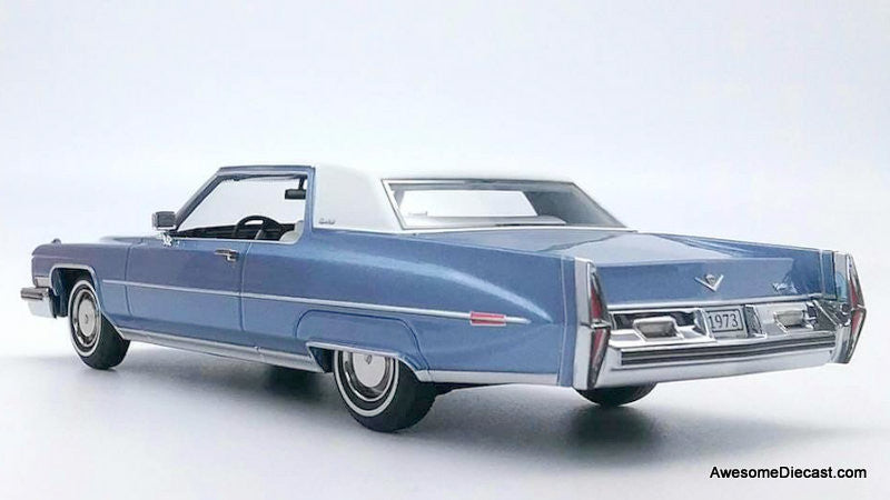 Stamp Models 1:43 1973 Cadillac Coupe Deville, Antigua Blue Metallic