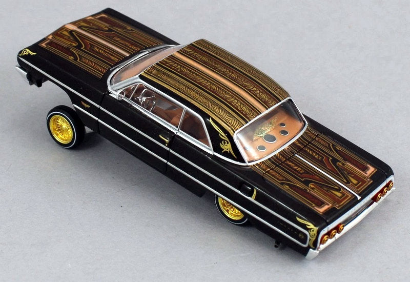 1964 Chevrolet Impala SS Lowrider, Brown/Custom 1:64 diecast Model Car by 97M