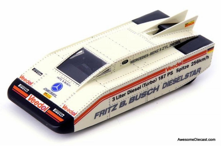 AutoCult 1:43 1975 Fritz B Busch Mercedes-Benz Diesel Speed Record Car