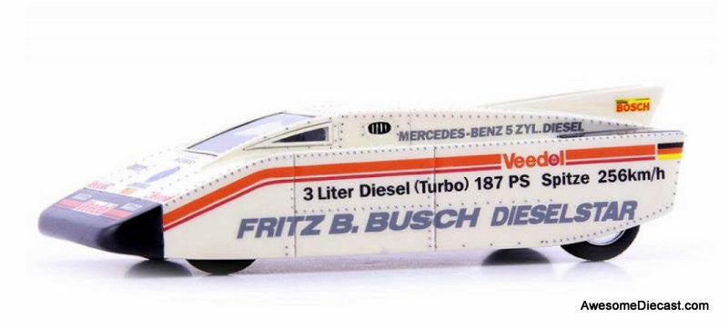 AutoCult 1:43 1975 Fritz B Busch Mercedes-Benz Diesel Speed Record Car
