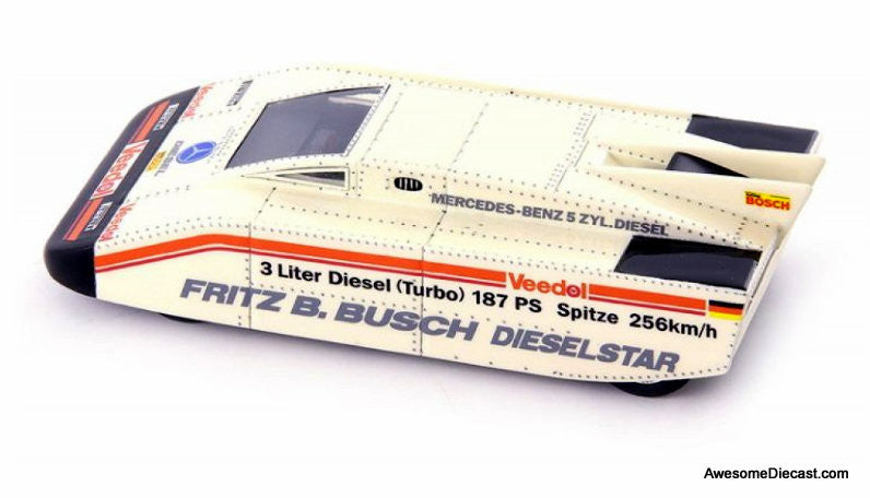 AutoCult 1:43 1975 Fritz B Busch Mercedes-Benz Diesel Speed Record Car