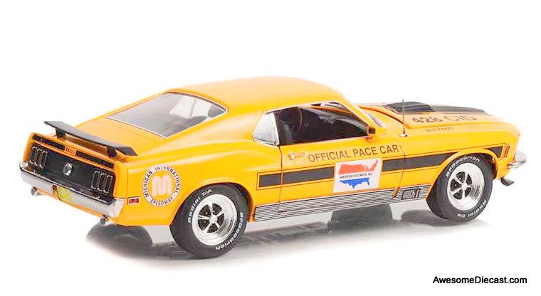 Highway 61 1:18 1970 Ford Mustang Mach 1: Michigan International Speedway Official Pace Car