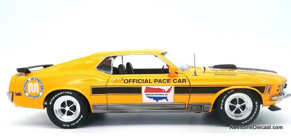 Highway 61 1:18 1970 Ford Mustang Mach 1: Michigan International Speedway Official Pace Car