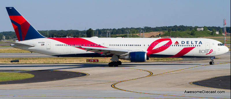 Boeing 767-400ER: Delta Airlines (Reg #N845MH), Breast Cancer