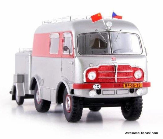 1953 Tatra T805 Camper Truck w/Trailer H+Z 1:43 Resin Cast Model by AutoCult