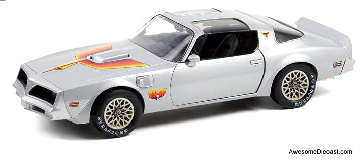1977 Pontiac Firebird "Fire Am" by Very Special Equipment (VSE), Silver 1:18 Diecast Model Car by Greenlight