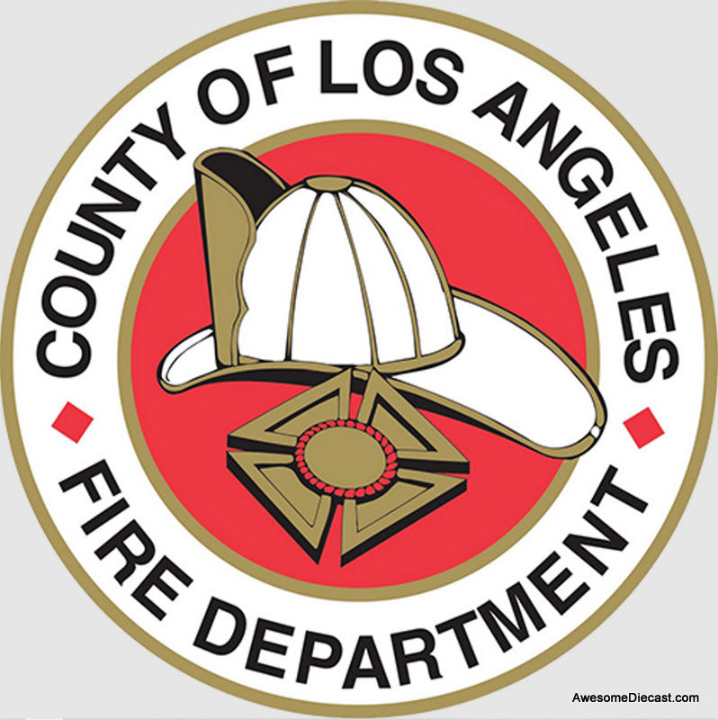 LA County Fire Department Fire Helmet Logo Decal 5