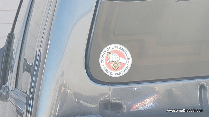 LA County Fire Department Fire Helmet Logo Decal 5
