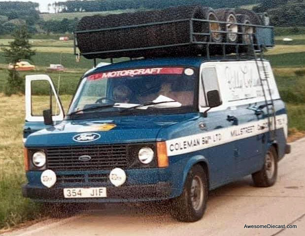 Ford Transit MK 2: (Billy Coleman Rally Team) Rally Assistance 1:43 Diecast Model Van by IXO