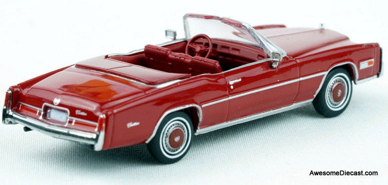 1976 Cadillac Eldorado Convertible, Red 1:87 ABS Plastic Model Car by Brekina