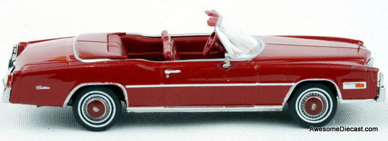 1976 Cadillac Eldorado Convertible, Red 1:87 ABS Plastic Model Car by Brekina
