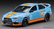 2012 Mitsubishi Lancer EVO X Gulf Oil Livery 1:43 Diecast Model Car by Vitesse