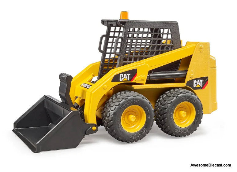 Caterpillar Skid Steer Loader, Yellow 1:16 ABS Plastic Model Vehicle by Bruder
