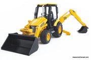 JCB MIDI CX Backhoe Loader, Yellow 1:16 ABS Plastic Model Tractor by Bruder