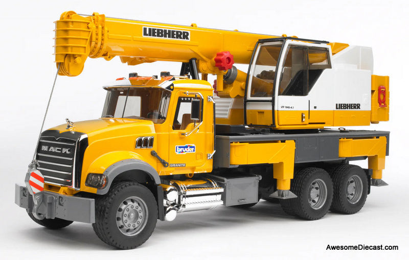 Mack Granite Liebherr Crane Truck 1:16 ABS Plastic Model Truck by Bruder