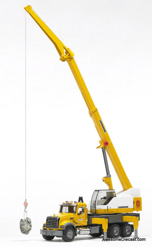 Mack Granite Liebherr Crane Truck 1:16 ABS Plastic Model Truck by Bruder