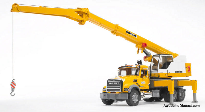 Mack Granite Liebherr Crane Truck 1:16 ABS Plastic Model Truck by Bruder