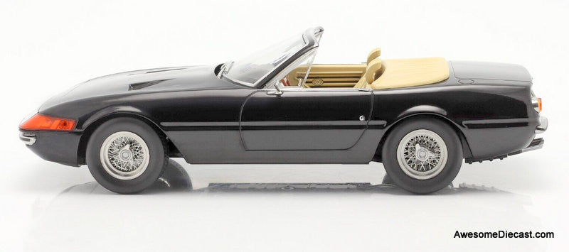 KK Scale 1:18 1969 Ferrari 365 GTB Daytona Convertible, Black (Miami Vice Edition)