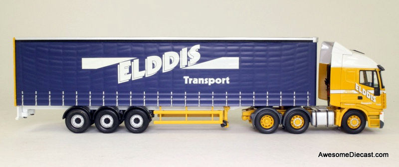 Corgi 1:50 2006 Iveco Stralis Sleeper Cab w/ Curtain Side Trailer: Elddis Transport Limited, Consett Co Durham
