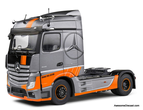 Mercedes-Benz Actros RCトラック　新品未開封　当時品 2019 Mercedes Benz Actros Tractor, Gray/Orange: Grand Prix Edition