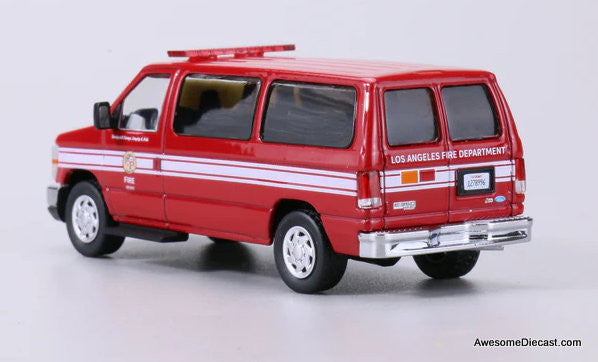 Ford E350 Super Duty Wagon Van: Los Angeles Fire Department 1:64 Diecast Model Vehicle by 596 Model