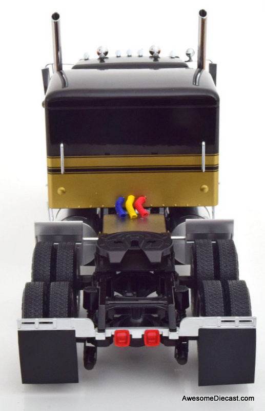 Road Kings 1:18 Kenworth W900 Tractor, Black/Gold
