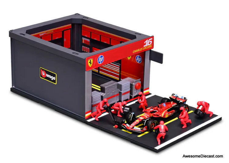 Ferrari F1 Team SF-24 Diorama Set #16 Charles Leclerc 1:43 Diecast