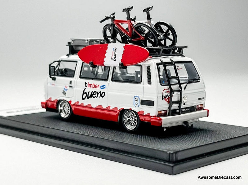 vw t3 camper Volkswagen T3 Lowside Camper w/Accessories, Kinder Chocolate Bueno 1:6 – Awesome Diecast LLC