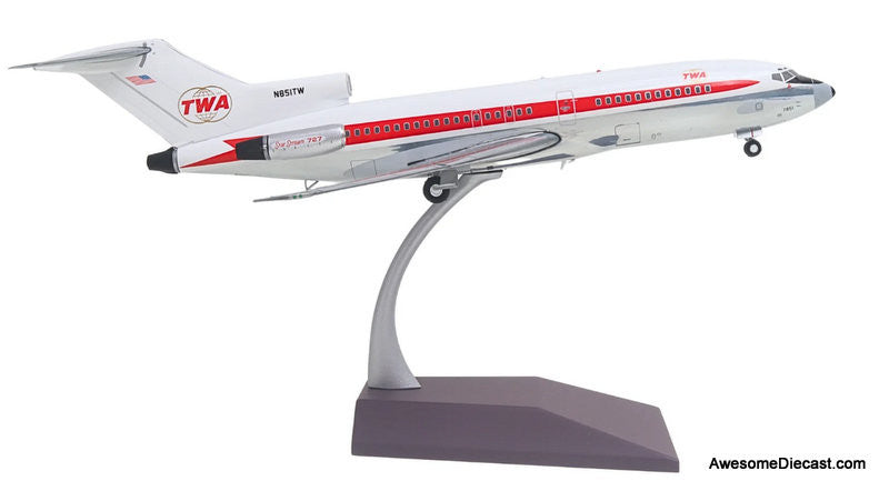 Boeing 727-100: Trans World Airlines (TWA) (Reg #N851TW) 1:200 Diecast Model Plane by Gemini 200