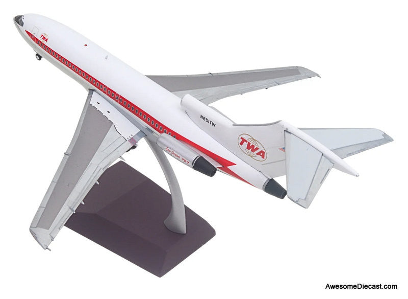 Boeing 727-100: Trans World Airlines (TWA) (Reg #N851TW) 1:200 Diecast Model Plane by Gemini 200