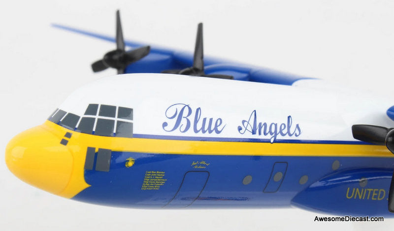 Lockheed C-130 Hercules USMC Blue Angels 1:150 ABS Plastic Model Plane by Sky Marks