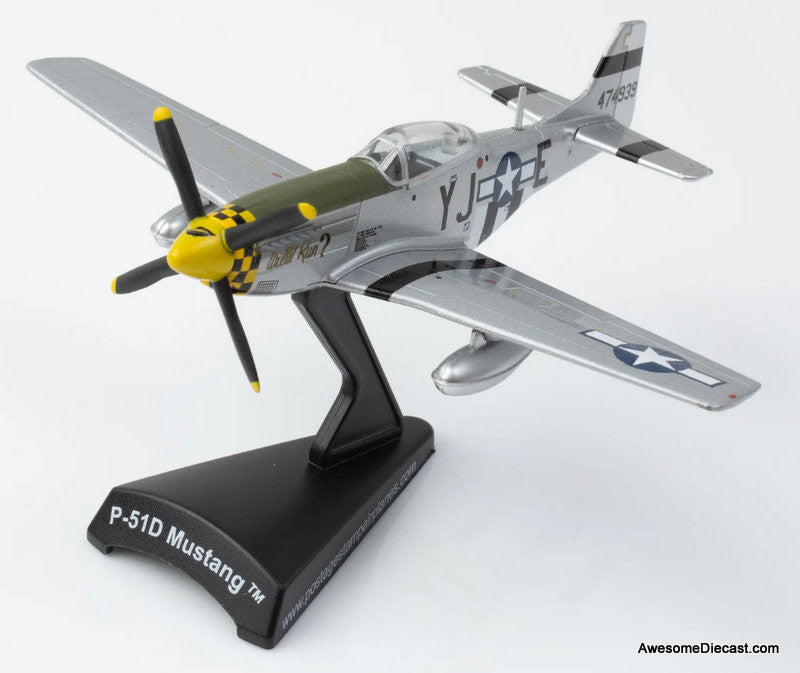 P-51D Mustang "Willit Run?" 1:100 Diecast Model Plane by Postage Stamp