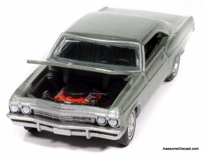 1965 Chevrolet Impala SS 396, Willow Green 1:64 Diecast Model Car by Auto World